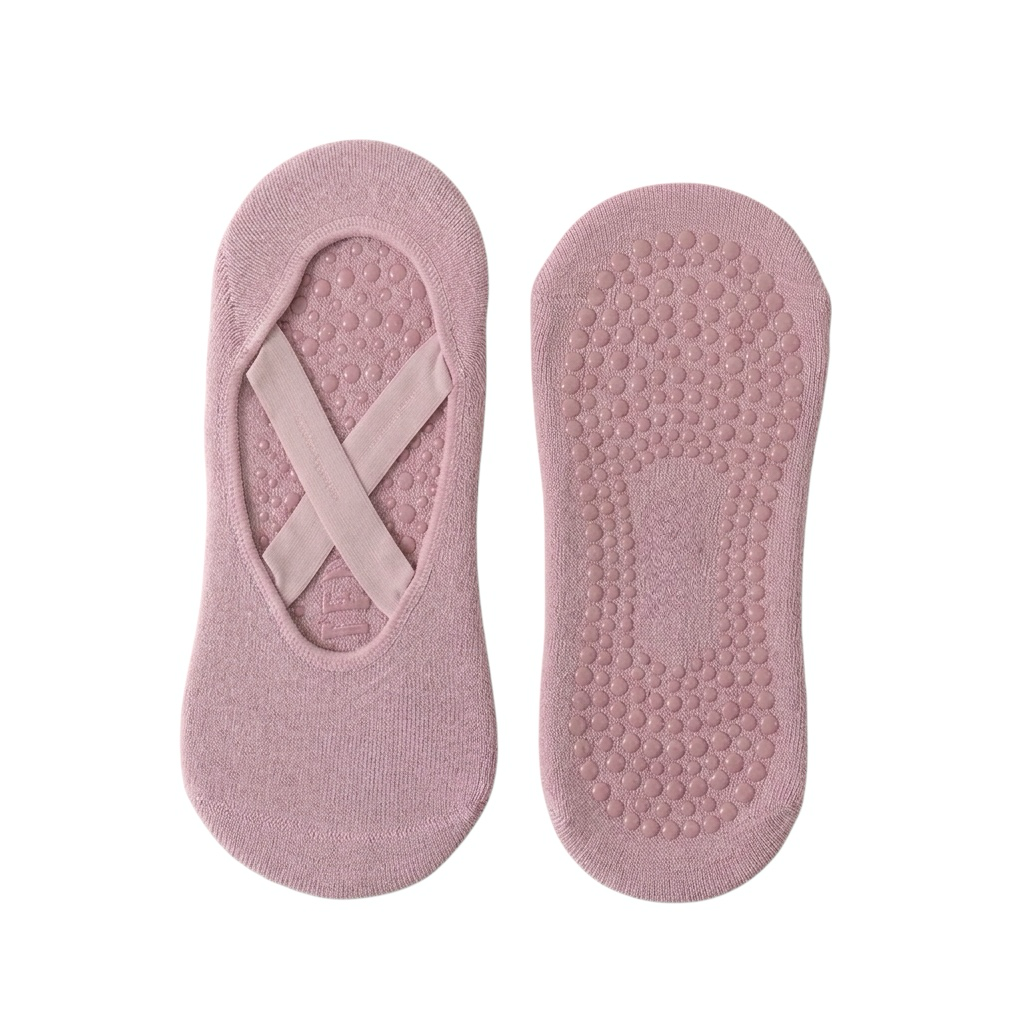 Chaussettes Pilates Antidérapantes Rose