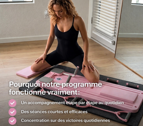 Planche Maison Pilates + Programme de transformation de 60 jours