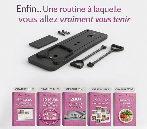 Planche Maison Pilates + Programme de transformation de 60 jours