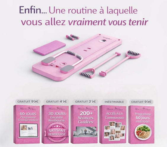 Planche Maison Pilates + Programme de transformation de 60 jours